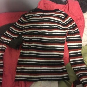 Long sleeve striped top